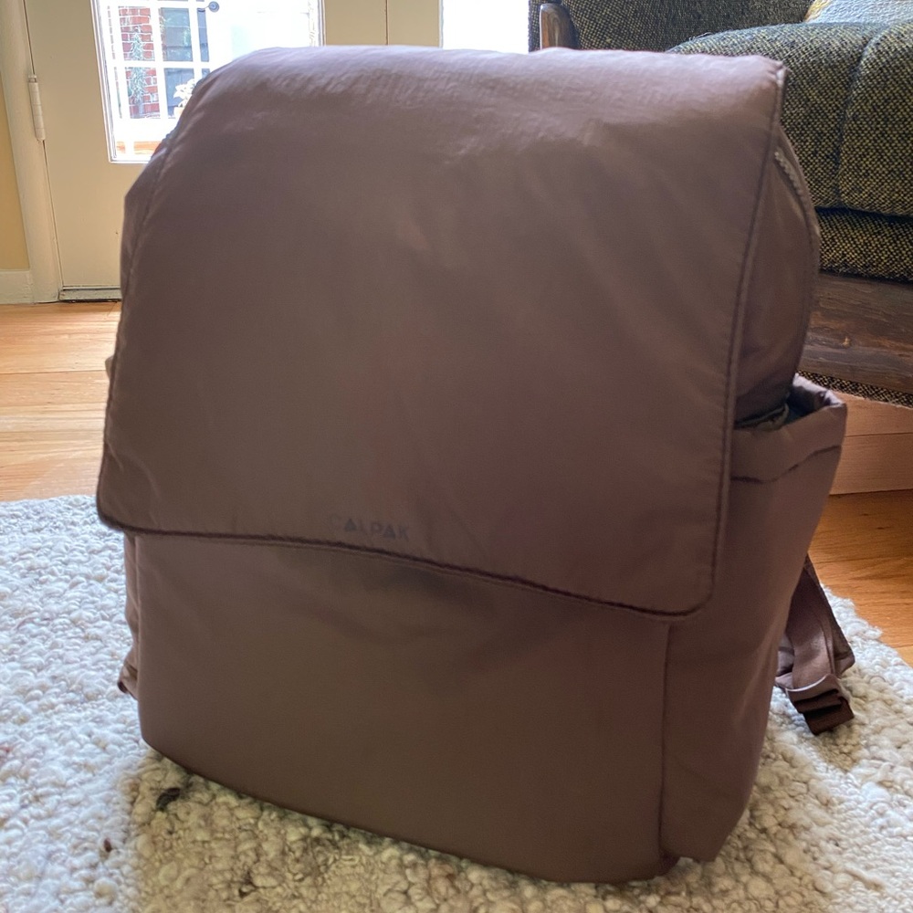 Calpak Baby Backpack Diaper Bag in Brown